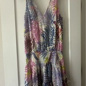 Ramy brook tropical palm hazel dress